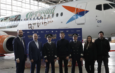 Торжественный запуск первого рейса «Летучего корабля» в аэропорту Внуково